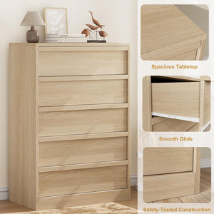 5-Drawer Dresser with Large Storage Drawers