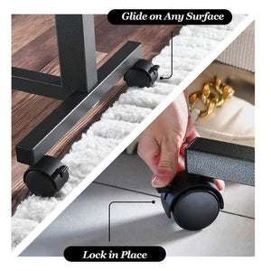 Adjustable Overbed Table with Wheels