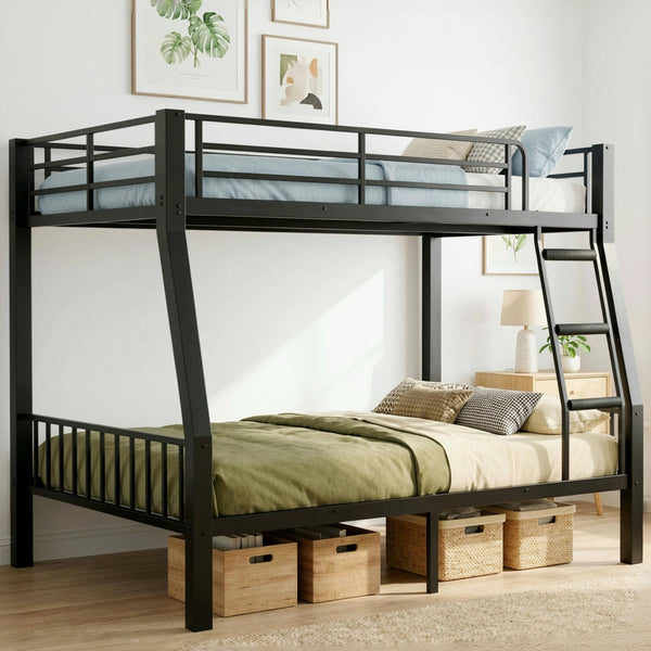 Full XL Over Queen Bunk Bed – Heavy Duty Metal Frame