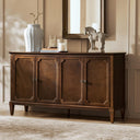 Mid-Century Modern Sideboard Cabinet with 4-Door Storage
