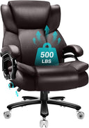 Big & Tall Heavy-Duty Executive Office Chair – 500 LBS Capacity