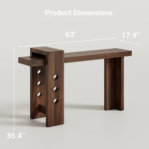 Modern Floating Console Table – 63 Inch