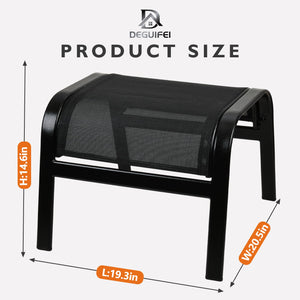 Outdoor Ottoman Footrest Set of 2