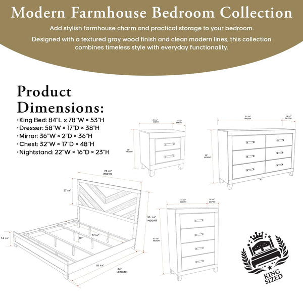 Farmhouse 6-Piece Bedroom Set