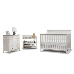 4-in-1 Convertible Crib 3-Piece Nursery Set