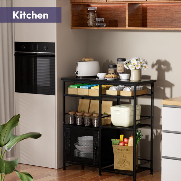 Farmhouse Coffee Bar Cabinet with Doors