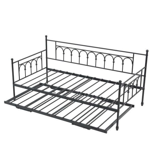 Twin Metal Daybed with Pop-Up Trundle