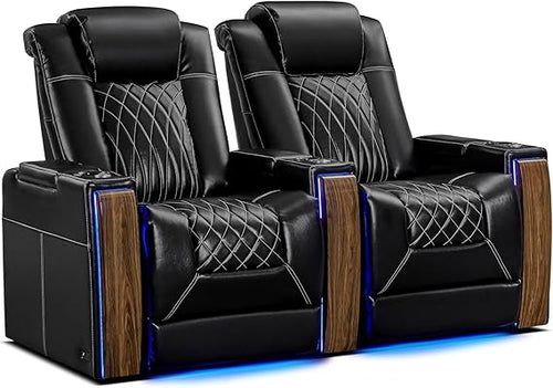 Home Theater Power Recliner Seating with Heat & Massage