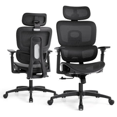 Ergonomic Mesh Office Chair with Lumbar Support & Adjustable Armrests