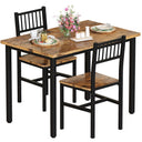 3-Piece Dining Table Set for 2 – Small Kitchen Table with 2 Stools