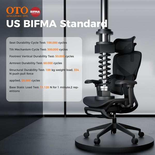 Ergonomic Mesh Office Chair with Lumbar Support & Footrest