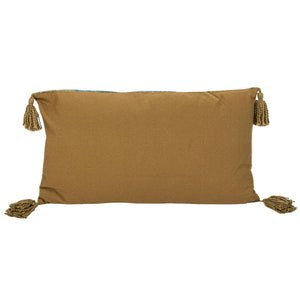 Tiger Print Lumbar Pillow with Tassels