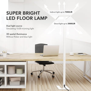 120W LED Floor Lamp – 10000LM Dimmable Standing Light