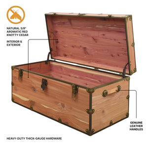 Cedar Storage Chest with Antique Brass Hardware