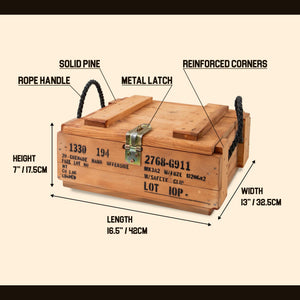Military Footlocker Cedar Storage Chest