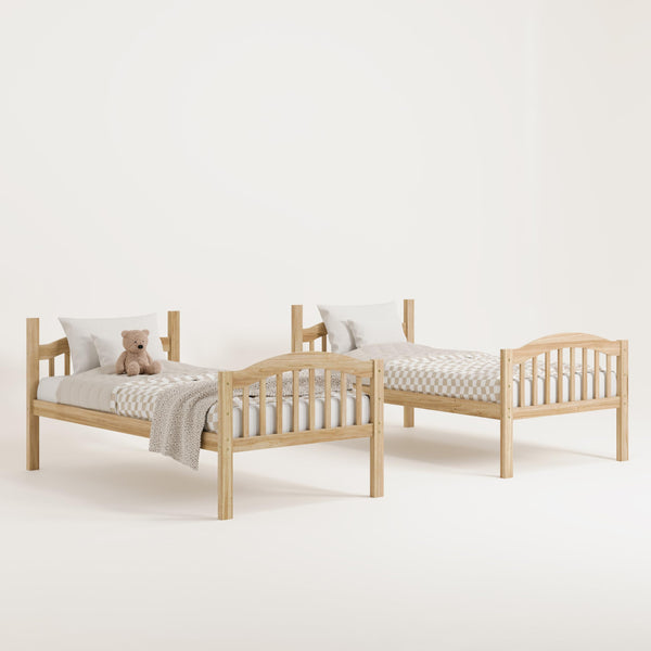 Twin Over Twin Bunk Bed — Convertible, GREENGUARD Gold Certified