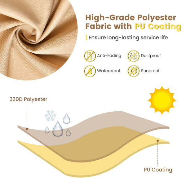 Waterproof Patio Table & Chair Set Cover with Air Vent