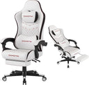 Ergonomic Gaming Chair with Retractable Footrest & Lumbar Support – 400 lb Capacity