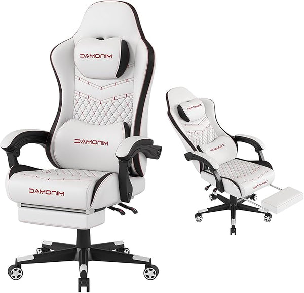 Big & Tall Ergonomic Gaming Chair with Footrest