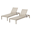 Outdoor Mesh Chaise Lounge Set of 2