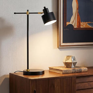 Mid-Century Adjustable Desk Lamp with LED Bulb