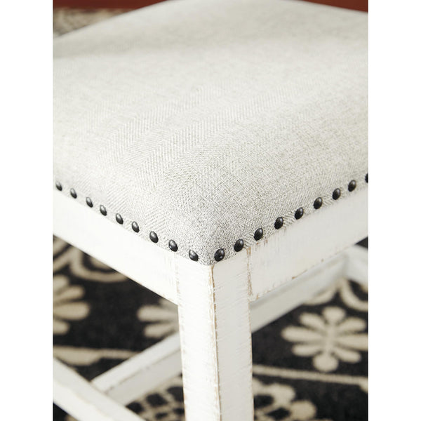Farmhouse Ladderback Dining Chairs Set of 2 with Upholstered Seat and Nailhead Trim