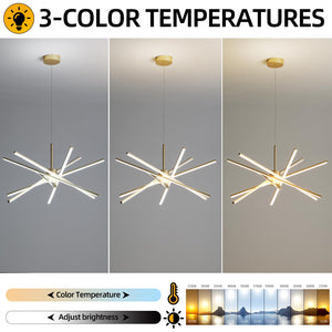 33-Inch Dimmable Sputnik LED Chandelier