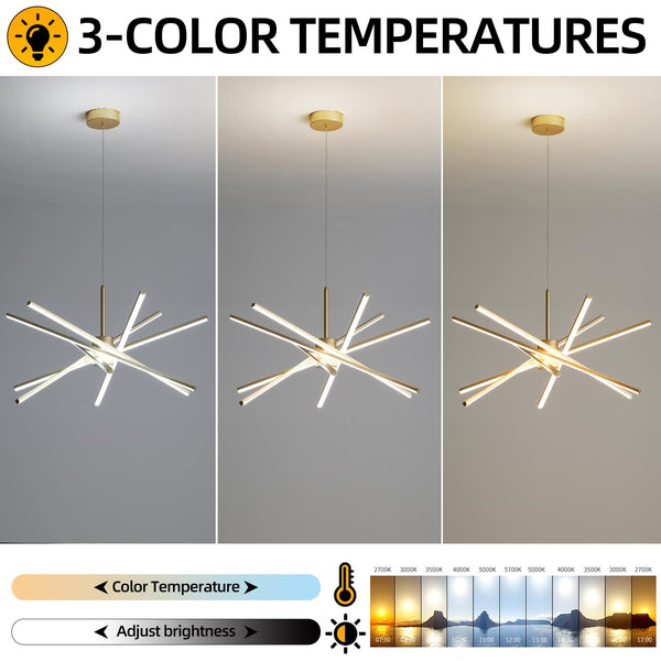 33-Inch Dimmable Sputnik LED Chandelier