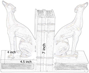 Greyhound Dog Bookends – Golden, 7 Inch