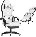 Ergonomic Gaming Chair with Footrest, Headrest & Lumbar Support – 400 lbs Capacity