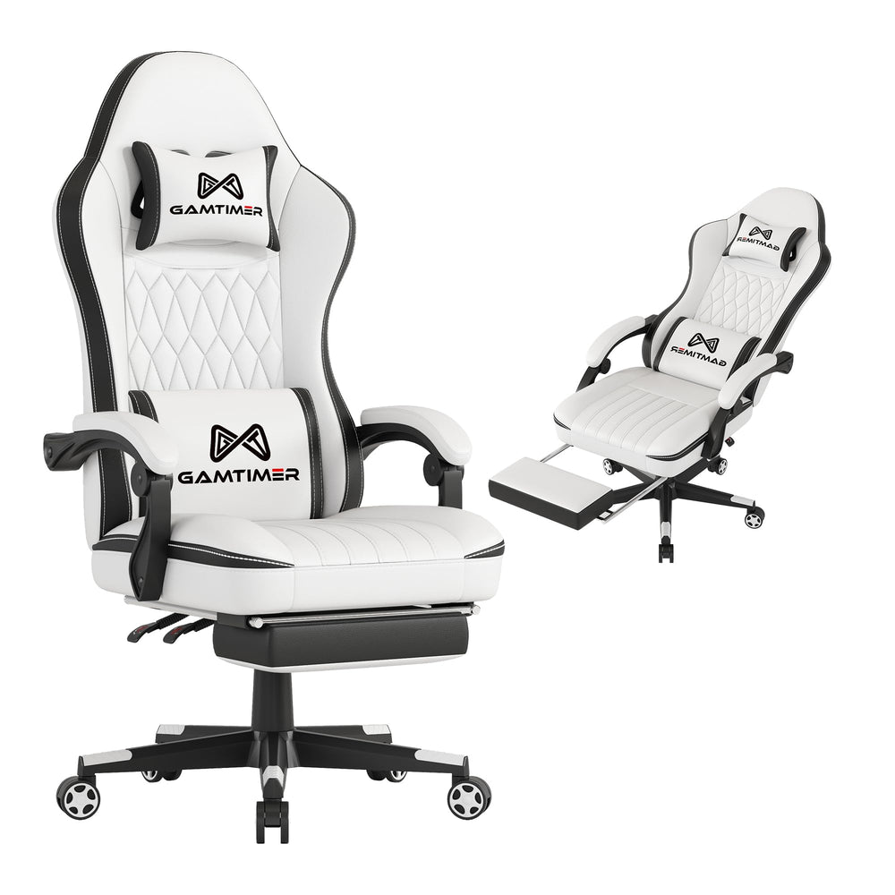 Ergonomic Gaming Chair with Footrest, Headrest & Lumbar Support – 400 lbs Capacity