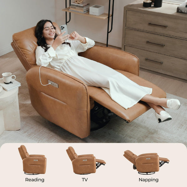 Power Recliner Chair with USB & Type-C Charging