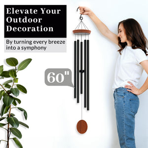 60-Inch Extra Large Outdoor Wind Chimes – Deep Tone