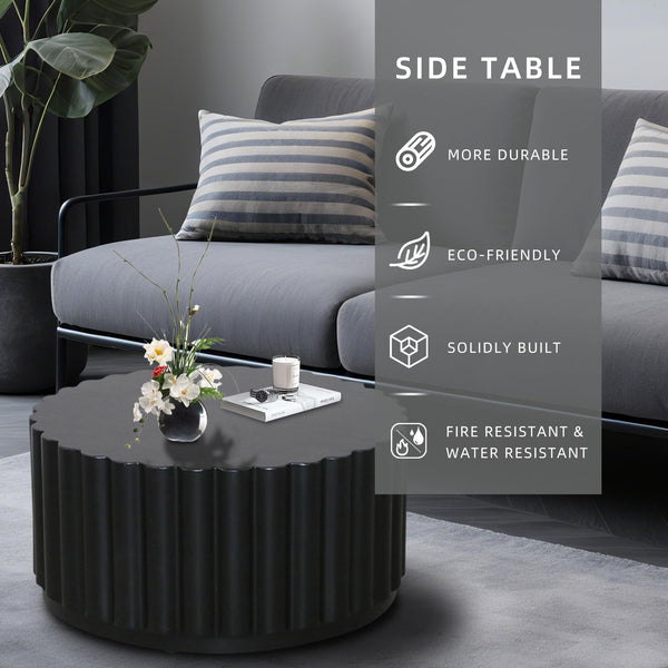 Round Petal Coffee Table – Indoor Outdoor Side Table