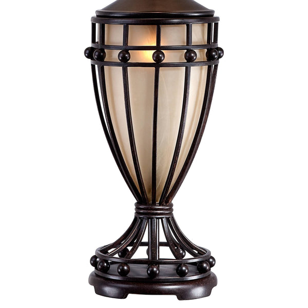Rustic Urn Table Lamps Set of 2 with Nightlight
