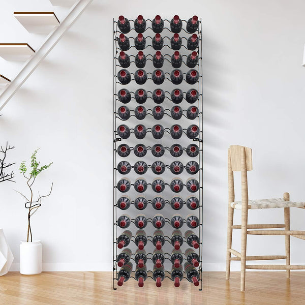 Metal Floor Standing Wine Rack – 75 to 150 Bottle Capacity