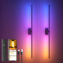 40-Inch Rechargeable Smart Wall Sconces Set of 2 with App & Remote Control