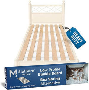 Wooden Bunkie Board with Vertical Bed Slats – Foldable Mattress Support