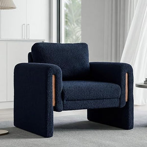 Barrel Swivel Accent Chair with Ottoman
