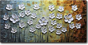 Abstract Tree Canvas Wall Art – Hand-Painted Oil Painting
