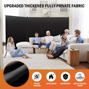 Blackout Room Divider – Freestanding Folding Privacy Screen