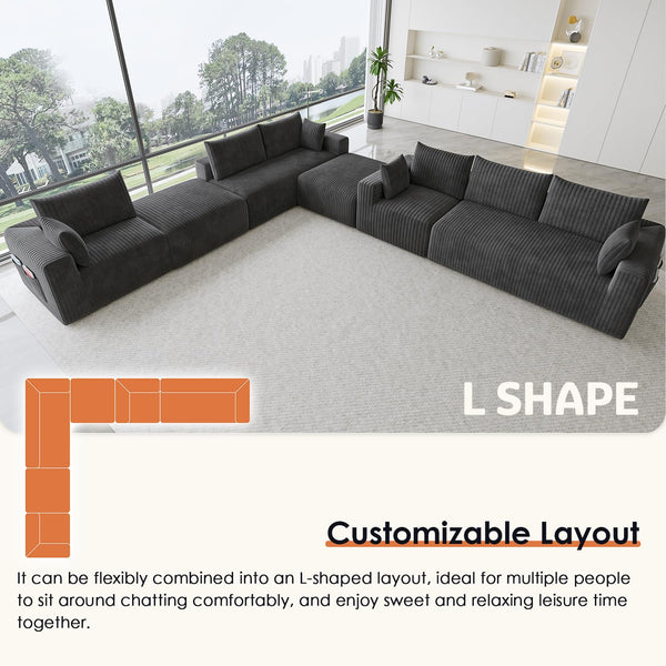 146" Modular Sectional Cloud Couch