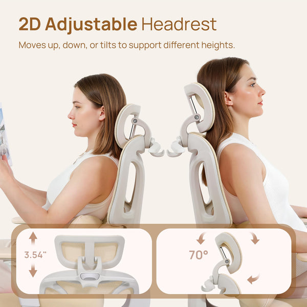 Ergonomic High Back Office Chair with Lumbar Support, Headrest & Footrest