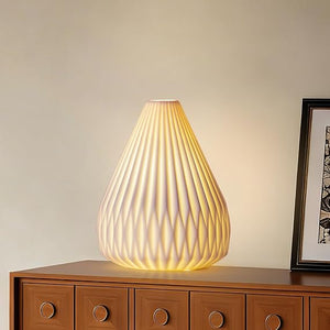 Ceramic Table Lamp with Seashell Shade