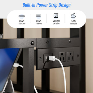 Twin to King Pop-Up Trundle Daybed with LED Lights & Charging Station