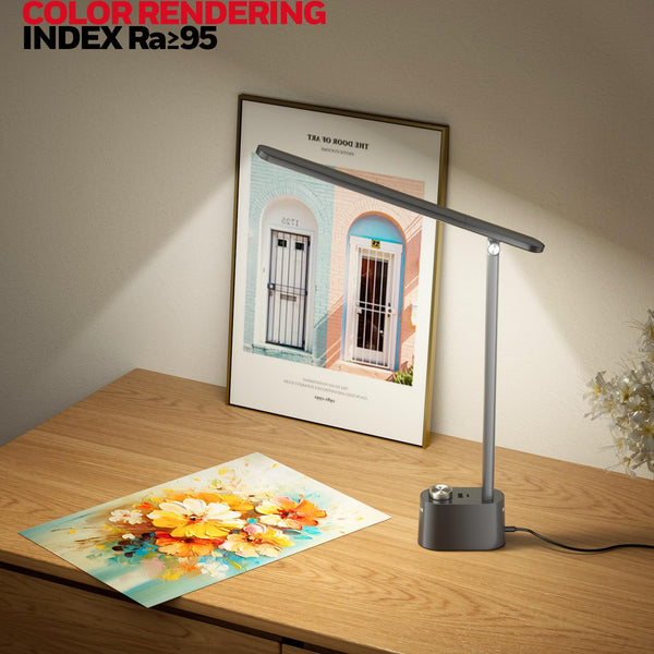 LED Desk Lamp with USB Charging Ports