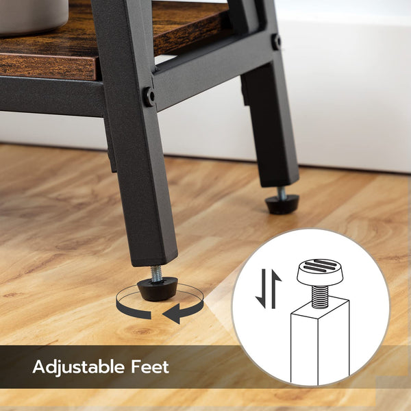 63-Inch Industrial Console Table with X-Shaped Metal Frame