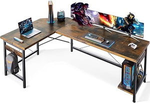 66" L-Shaped Corner Gaming & Home Office Desk