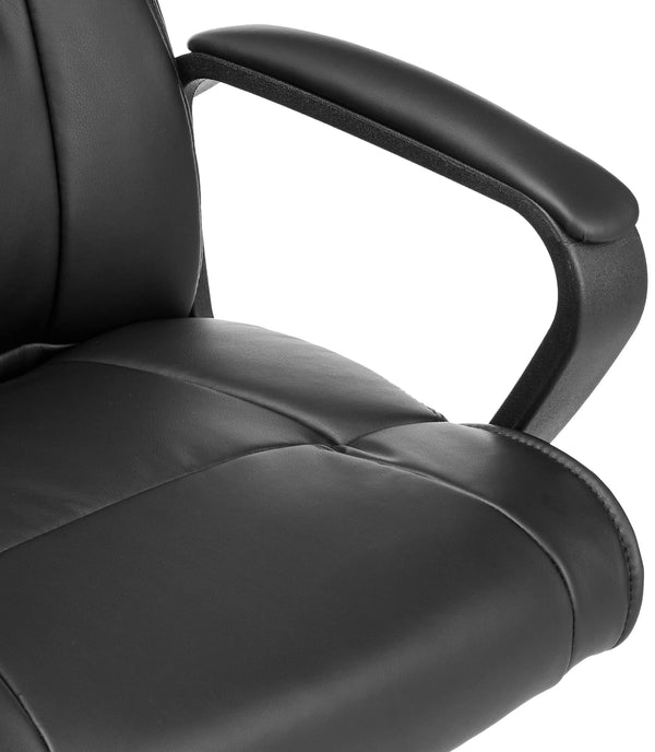 Mid-Back Adjustable Office Chair with Padded Armrests
