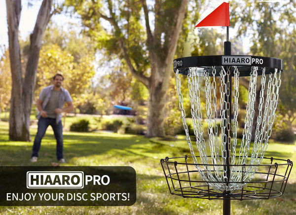 Portable Disc Golf Basket with 24 Heavy-Duty Chains – PDGA Approved